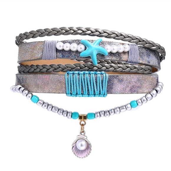 LEATHER Starfish Leather Bracelet - Picture 2 of 2